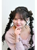 ツイン編みおろし