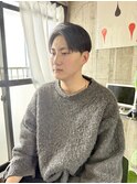 韓国風アップバングショート
