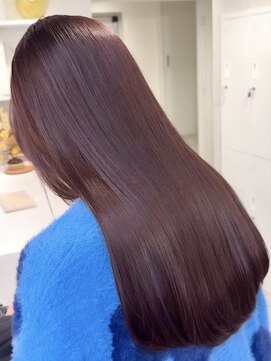 ハオ(hao) 【hao渋谷】akane ピンクカラーロングレイヤー10代20代30代