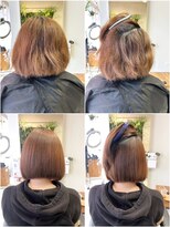 ラック 由比ヶ浜(LUCK)&nbsp;髪質改善ストレート　ボブスタイル