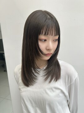 スノッブ(SNOB) レイヤーカット×オリーブブラウン