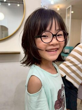 ロミー 本厚木(ROMMY.) キッズカット◎大人可愛いくびれボブ前髪カット◎入学式卒業式◎