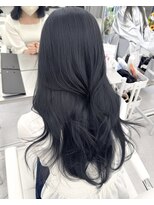 アマトウキョウスマートサロン(AMA TOKYO×Smart Salon)&nbsp;韓国ヘア　透明感カラー　ブルーブラック