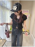 レッドブラウン×ロングレイヤー
