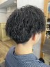 デザインカット＋ツイストスパイラルパーマ　￥14900