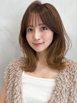 アグノス 青山(Agnos)&nbsp;似合わせカット艶感斜めバングフェイスフレーミングモテ髪