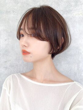 ラフィスヘアー トーン 竹ノ塚駅前店(La fith hair tone) 【La fith】丸みショート×美シルエット×シースルーバング