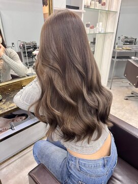 オズ 郡山駅前店(OZ) 大人女子の艶ブラウンロングで韓国風ベージュカラー郡山で人気◎