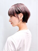 アルバム 池袋(ALBUM) ショート前髪カット顔周りレイヤーグレージュおくれ毛_F1144