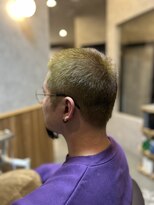 ニッケ ヘアーデザイン(nikke hair design) ノンブリーチで作るくすみオリーブ坊主