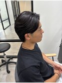 曲がる縮毛矯正/men's/センターパート/ダウンパーマ/新宿/藤沼