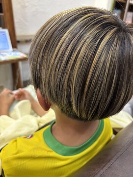 インディゴブルー バーム店(INDIGO BLUE) メンズ メッシュ ハイライト