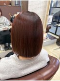 【園田/ブリーチ無しカラー】レッドカラー