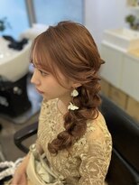 マーリー(marlee)&nbsp;あみおろし へアセット ヘアメイク 前髪 お呼ばれ 結婚式 表参道
