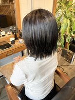 ヘアードレスビュー(hair dress V.I.E.W)&nbsp;レイヤーボブ×ダークグレー