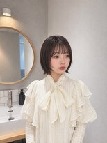 フォト 新宿三丁目(foto)&nbsp;地毛風縮毛矯正韓国風顔まわりレイヤー小顔ボブ切りっぱなしボブ