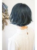ディープブルージュグラデーションボブ【Lowsly 茅ヶ崎】