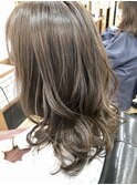 美髪×透明感 シナモンベージュカラー