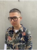 クロップ風ボウズスキンフェード