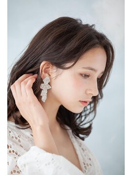 シェルベアー(Shell Bear) ラベンダーグレージュ くびれヘア グレージュ 前髪パーマ