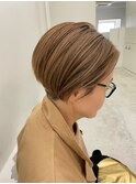 大人ハンサムショート×ハイトーン