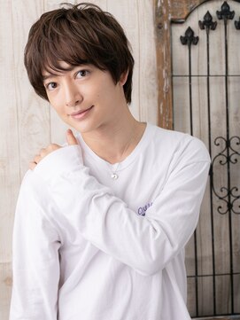 メンズヘア ビーセカンド 草加店(MENS HAIR B-2) アンニュイで暖色系カラーバブルマッシュI