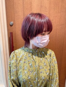 サロンドオクシー(Salon de OXY) ピンクマッシュウルフ