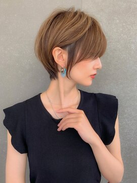 ロンド パルティール 大宮(Lond partir) 外ハネボブセクションカラーグラデーションカラーペールベージュ