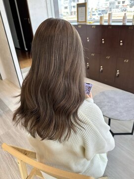 アースコアフュールボーテ 川越店(EARTH coiffure beaute) ミルクティーベージュダブルカラーケアブリーチくすみカラー