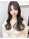 韓国ヘア/顔まわりカット/レイヤーカット/くびれヘア/2wayバング