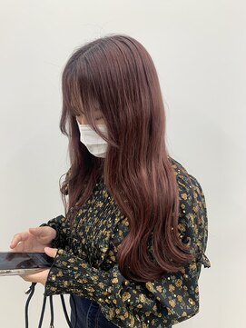 ビーヒアナウ N゜03 金沢駅西店(BE HERE NOW) 【breach color/pink/ロング/トリートメント】