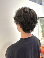 ネオヘアー 曳舟店(NEO Hair)&nbsp;メンズスパイラルパーマ/アッシュグレー/波巻き/曳舟