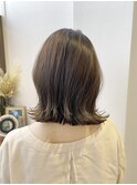 しばれるボブ グレーベージュ ブリーチなし 西田大樹