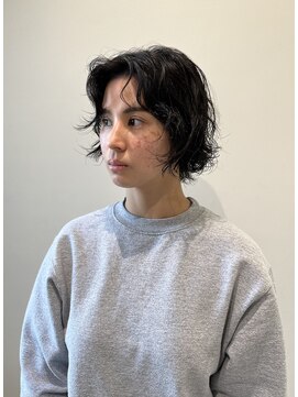 スタイル 茅ケ崎(STYLE) 【ハクラ】ボブパーマ ニュアンスパーマ 黒髪パーマ ミニボブ