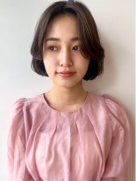 ラフ フロム ガーデン(Laf from GARDEN) 小顔ヘア/切りっぱなしボブ/韓国風/暗めカラー/髪質改善