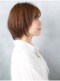 大人可愛い透明感カラー髪質改善ショートc天王台20代30代40代
