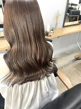 スリー(Three) 【Three萩原/大分/miya】明るめグレージュカラー