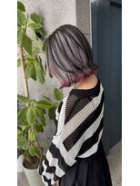 ステラゴーマルイチ(STELLA 501)&nbsp;【インナーカラー】ホワイトグレー×レッド