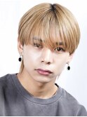 シースルーマッシュ韓国ヘア刈り上げショートワックスなし