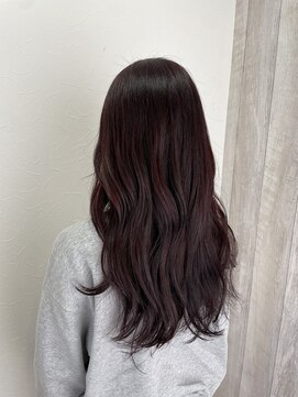 シエル 立川店(CIEL) ワインレッド×ブリーチなし【CIEL×maki】