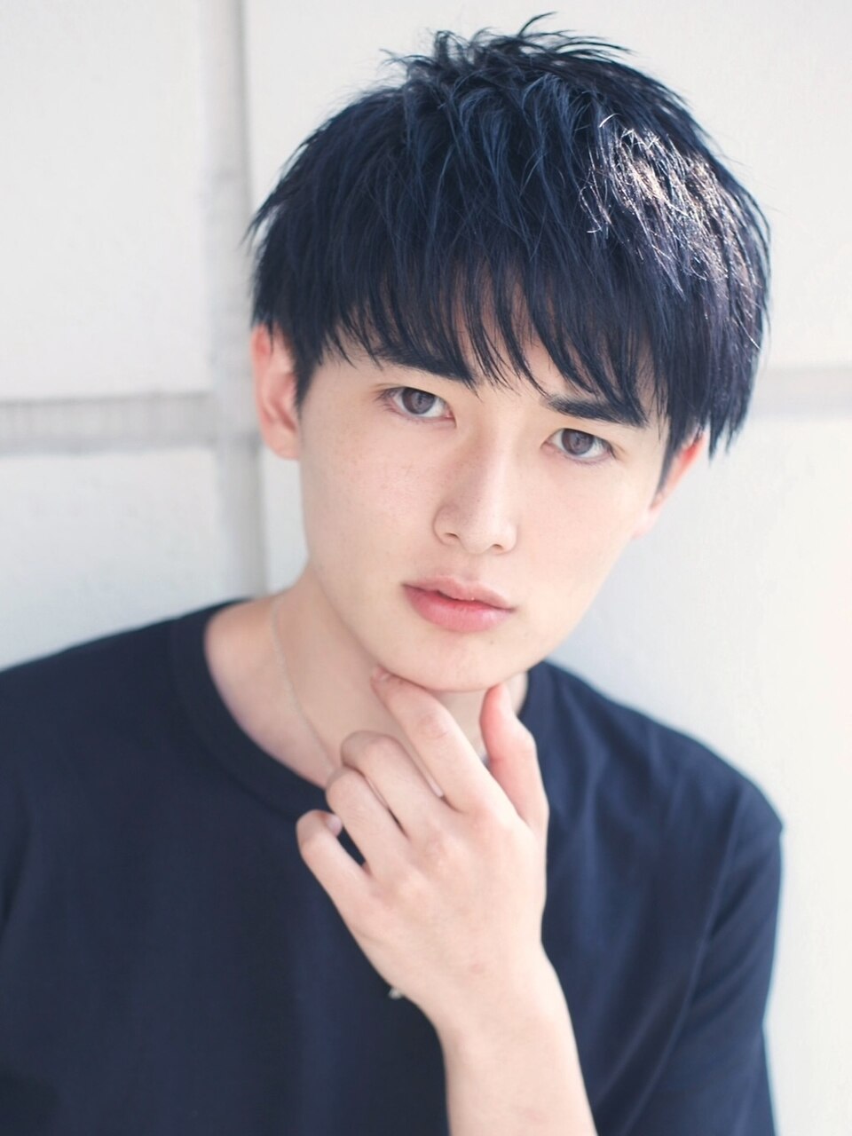 黒髪ビジネスショート軽め短め2wayマッシュ渋谷：L243053814｜エイド