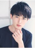 黒髪ビジネスショート軽め短め2wayマッシュ渋谷