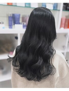 ヘアーアンドメイク ニューヨークニューヨーク 姫路店(Hair&Make NYNY) ブリーチなしのブルーブラック