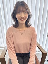 ヘアアンドメイク リンクス 東戸塚店(HAIR&MAKE LINKS) くびれミディレイヤー×まろみグレージュ