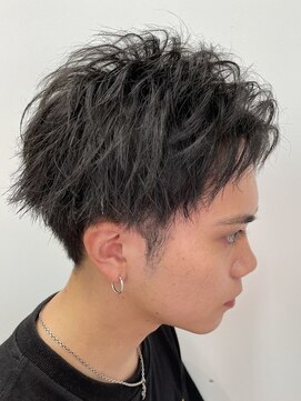 レベル 葛西店(LEVEL) センターパート アップバング 束感 メンズカット/葛西メンズ