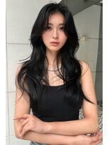 ランズ(LANDS)&nbsp;カーテンバング　レイヤーカット 【韓国ヘア 大阪 梅田】