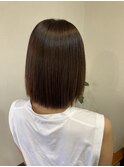 まっすぐ美シルエットボブ　＃袋井駅＃髪質改善＃縮毛矯正