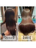 美髪ストレート♯静岡市♯髪質改善♯縮毛♯美髪矯正