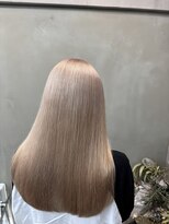 ファビ 渋谷(Fab) くびれヘア/暗めカラー/アプリコットオレンジ/縮毛矯正