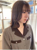 金沢八景ショートボブ丸みショートイルミナカラー顔周りレイヤー